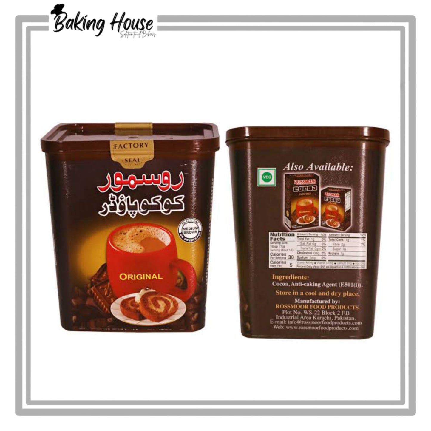 Original Rossmoor Coco Powder (1kg Tub)