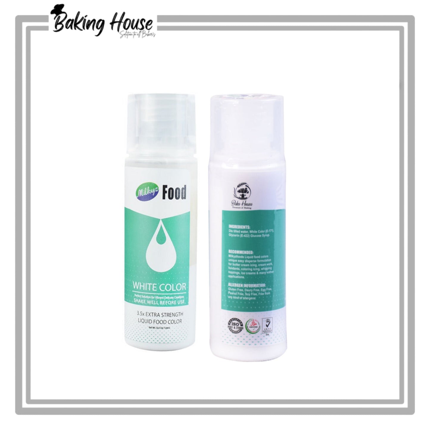 Milkyz Food White Liquid Food Color 120ml