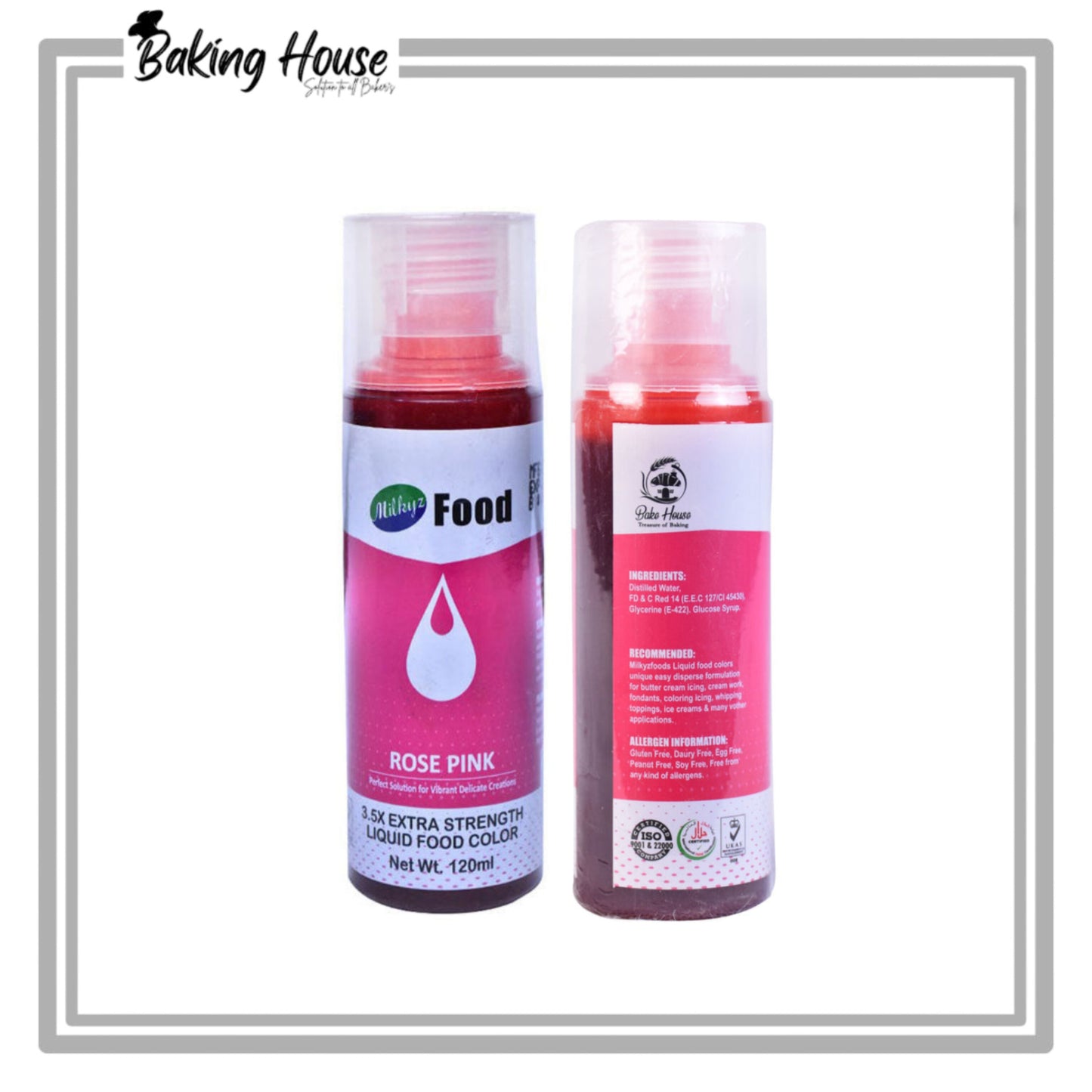 Milkyz Food Pink Liquid Food Color 120ml