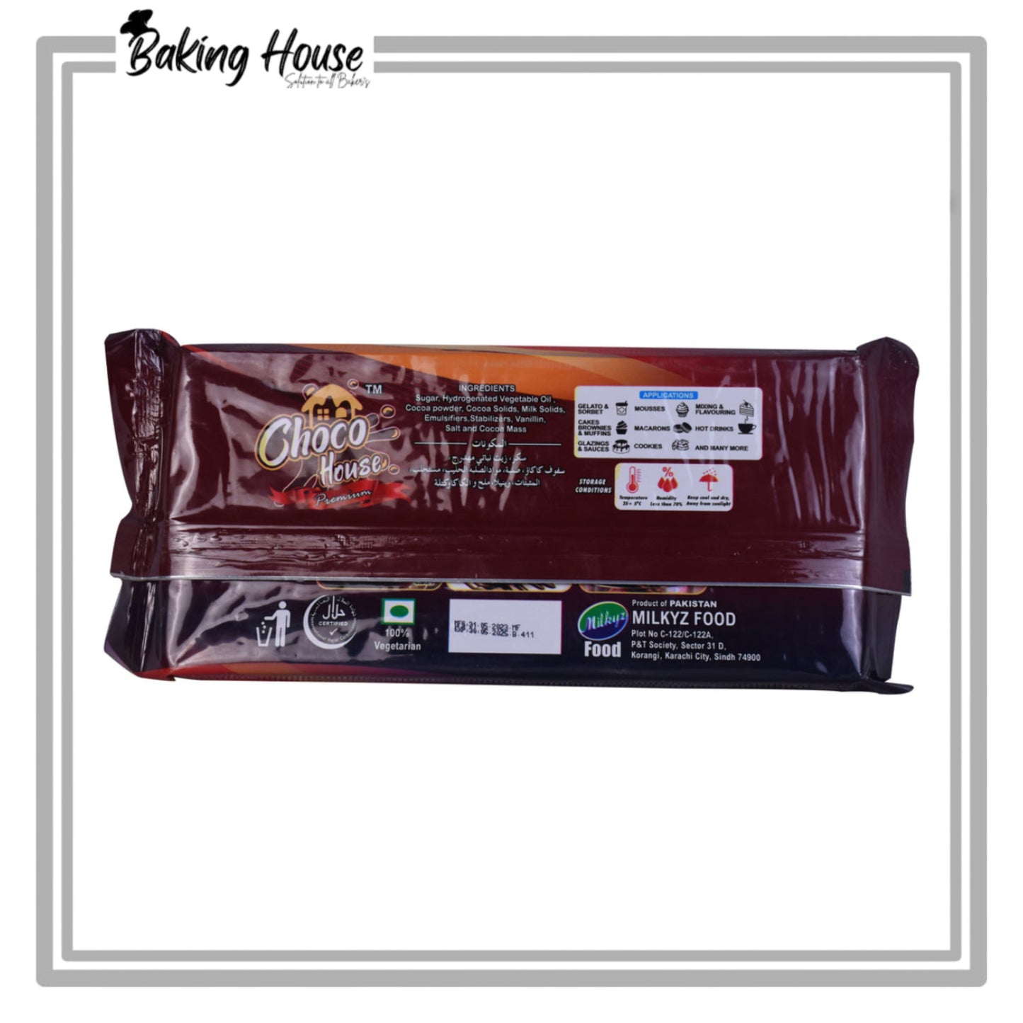 Milkyz Food Choco House Compound Milky Chocolate 1kg ( Loose Packing)