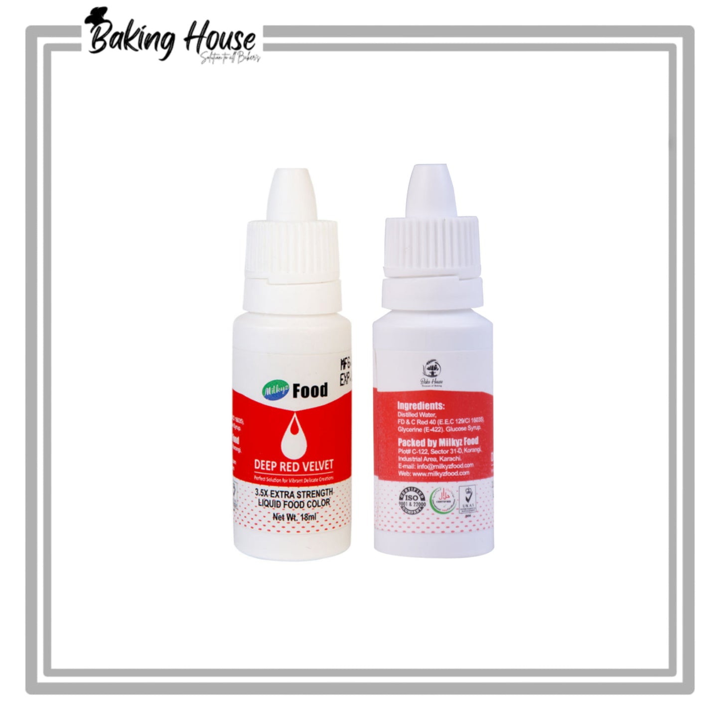 Milky Food Deep Red Velvet Food Color 18ml