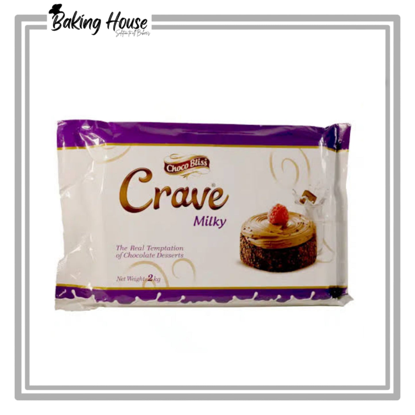 Choco Bliss Crave Milk Chocolate Bar 1kg (Losse Packing)