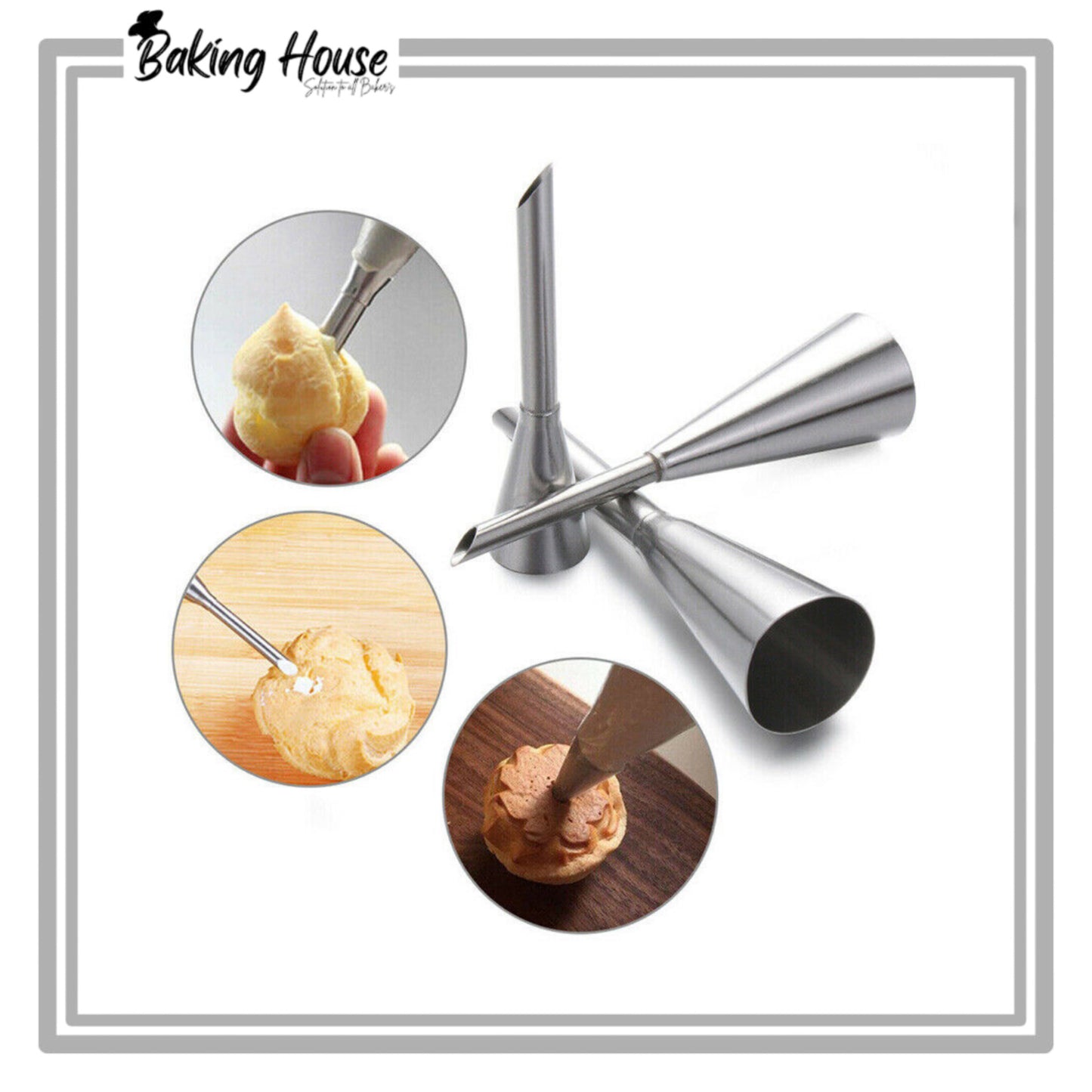 Filling Stainless Steel Cake Decorating Nozzle