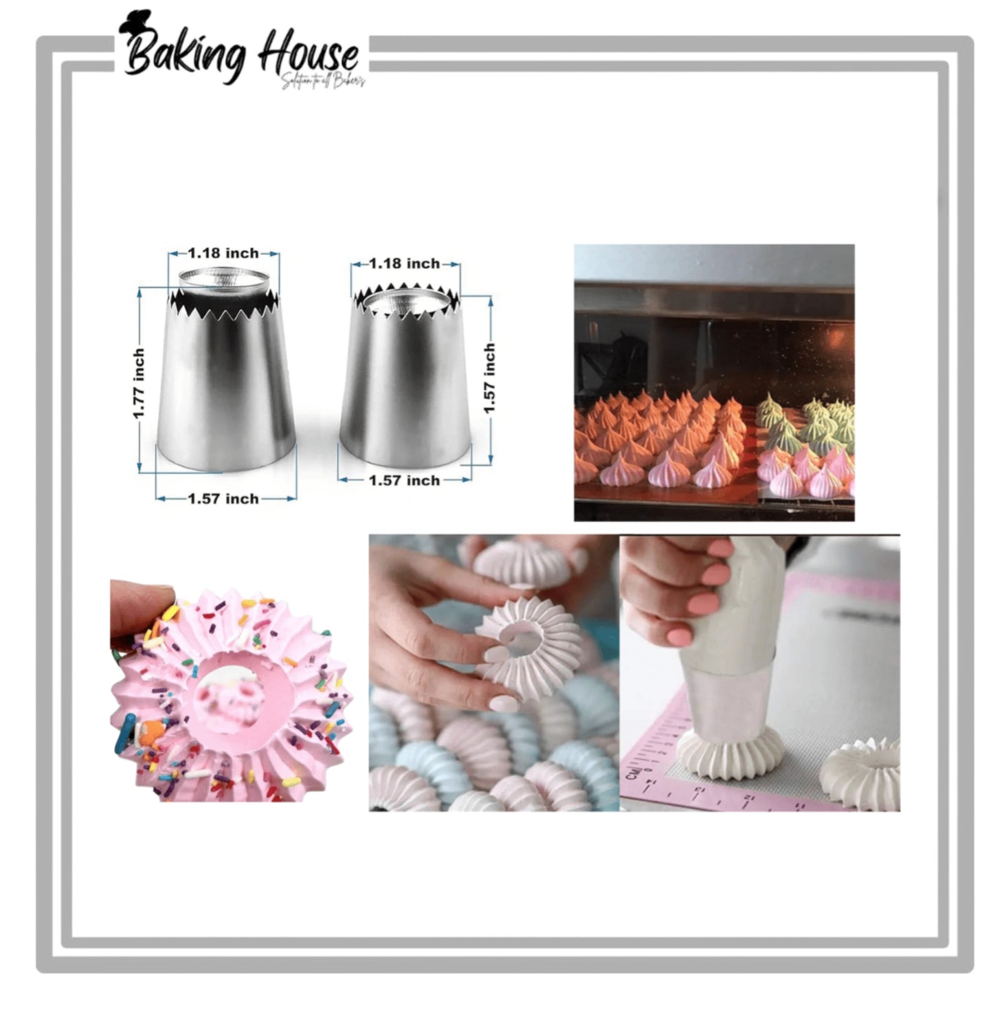 Salta Stainless Steel Cake Decorating Nozzle