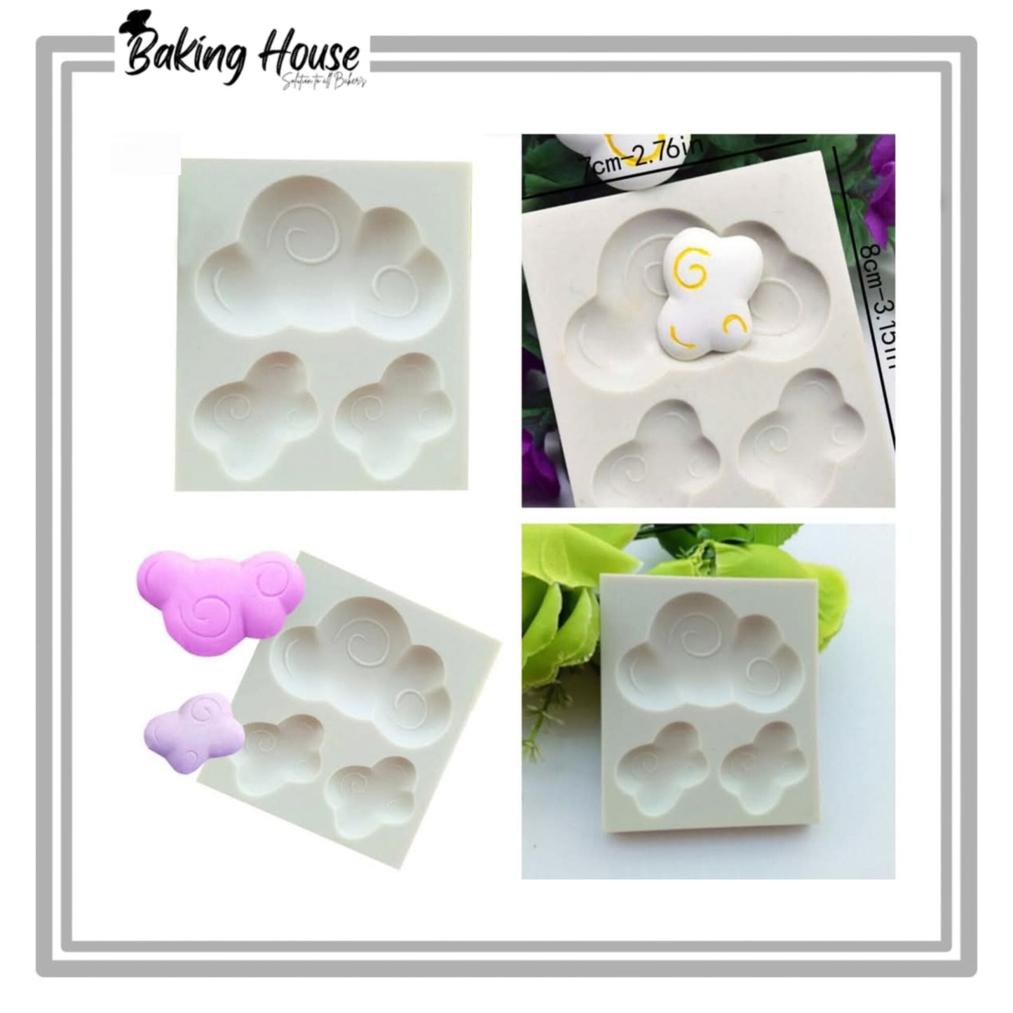 Cloud Silicon Fondant & Candy Mould