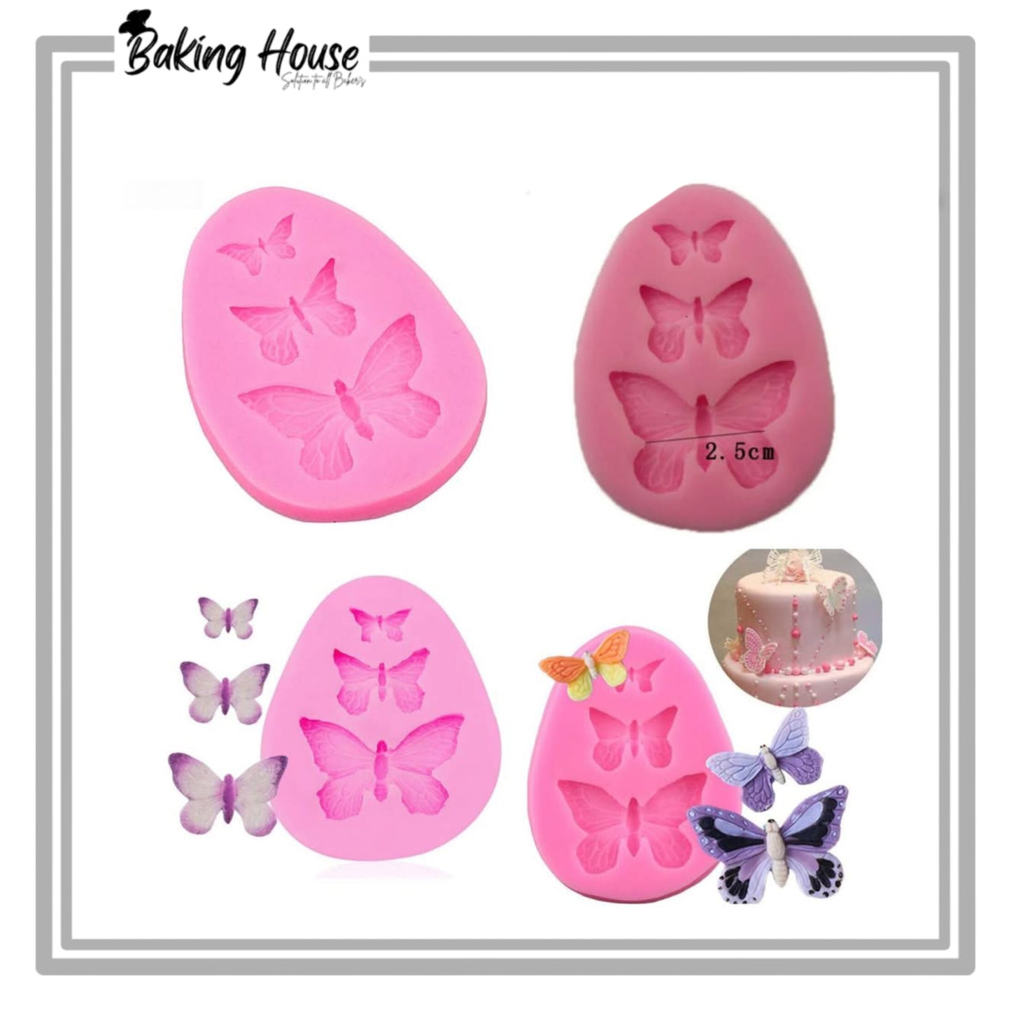 Butterfly Silicon Fondant & Candy Mould