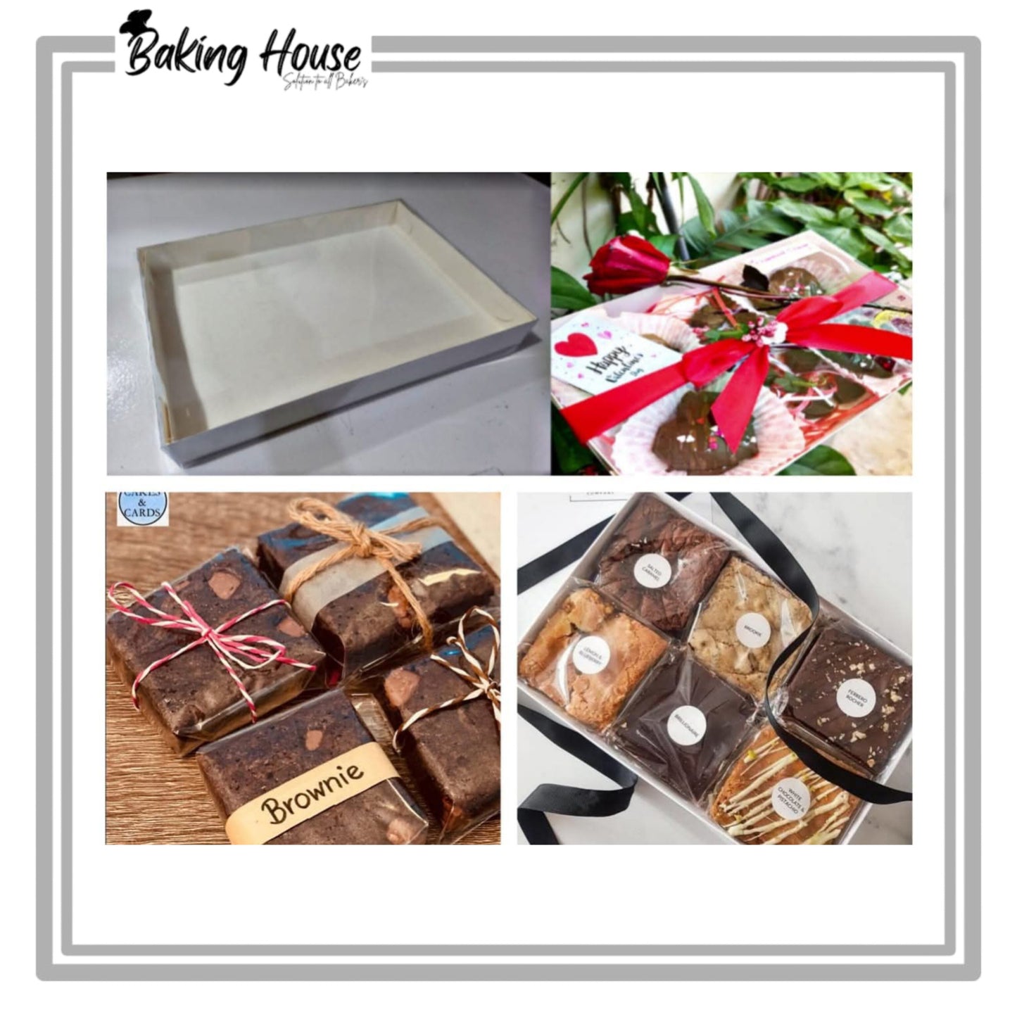 12 Browine Transparent Lid Box