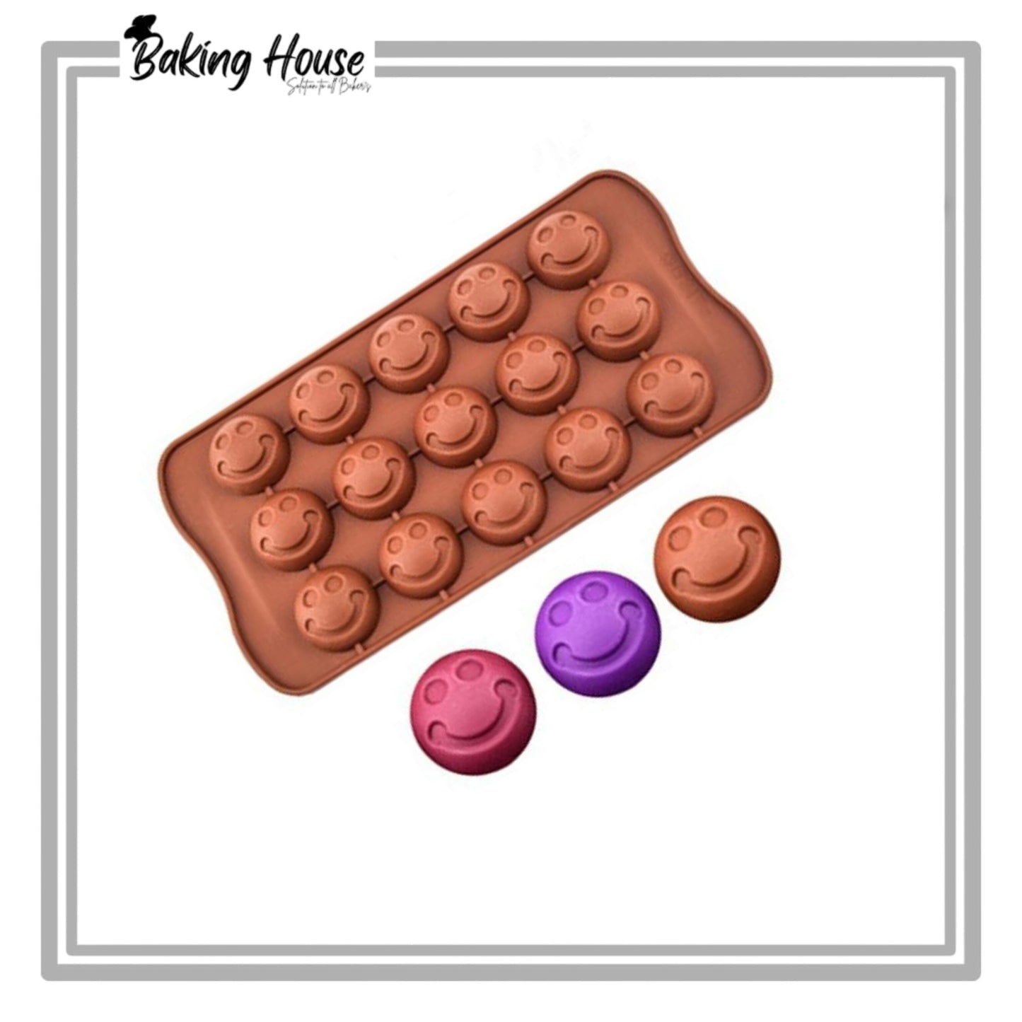 Smile Face Silicone Chocolate & Candy Mould