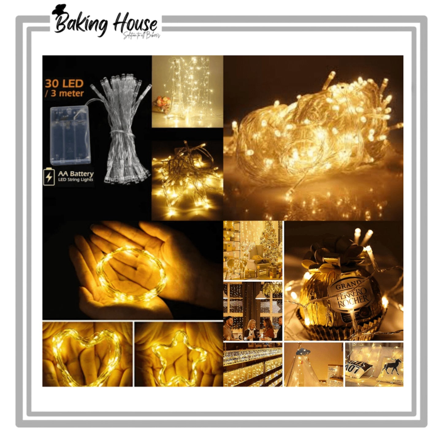 Fairy Lights Cell Operated For Cake Decorationg