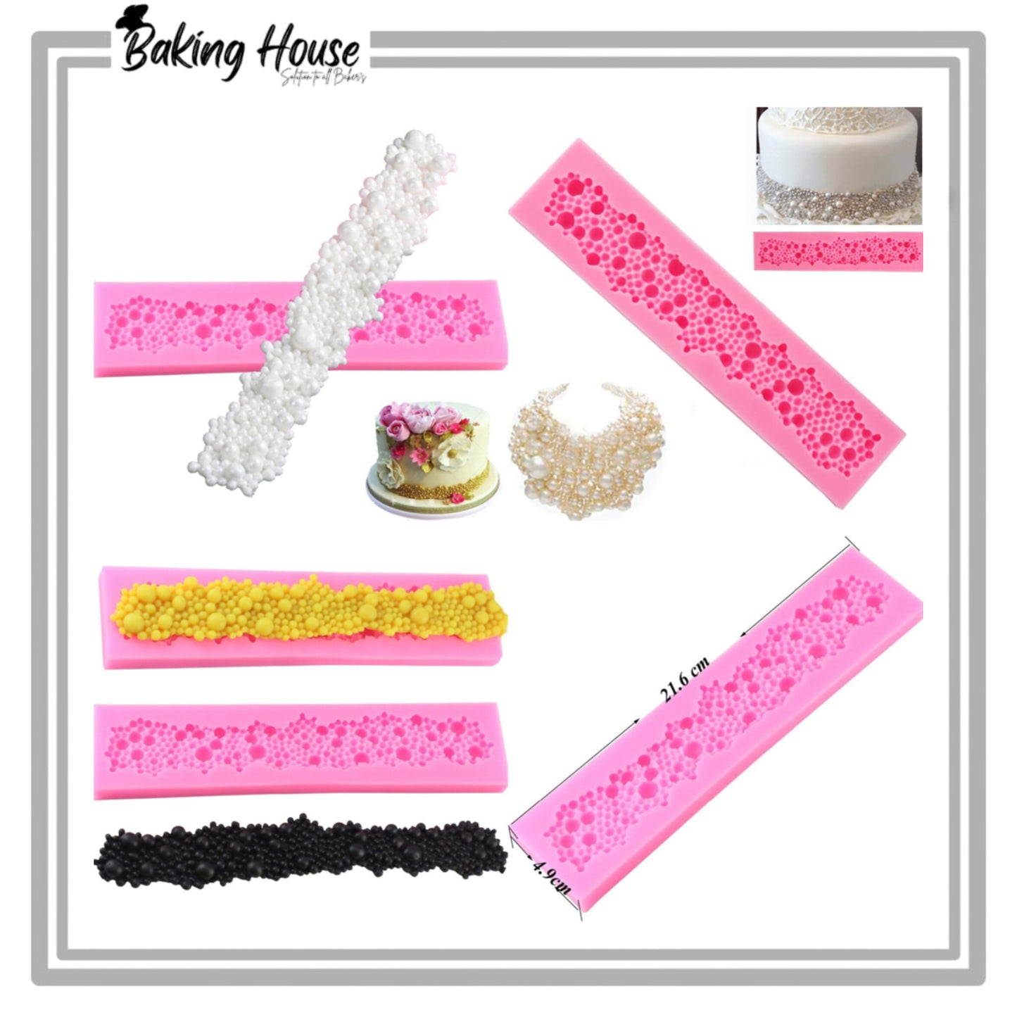 Silicon Lace Bubble Mould For Cake Decorating