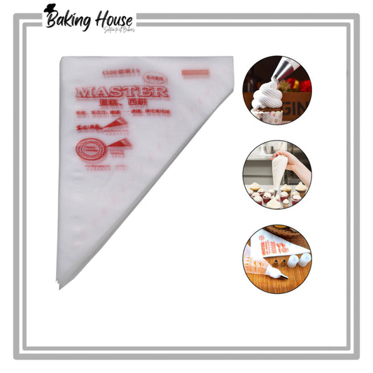 10pcs (Medium) Disposable Piping/Icing Bag For Cake Decorating