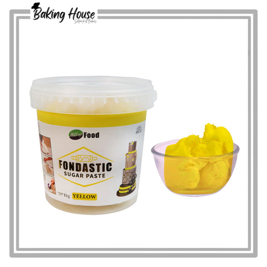 Milkyz Food Yellow Sugar Paste/Fondnat 1kg Bucket