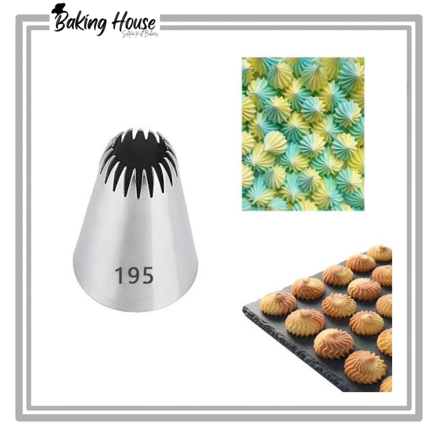 6B Stainless Steel Cake Decorating Nozzel