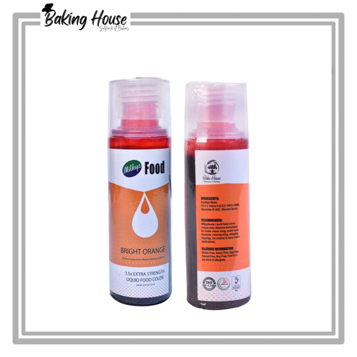 Milkyz Food Orange Liquid Food Color 120ml