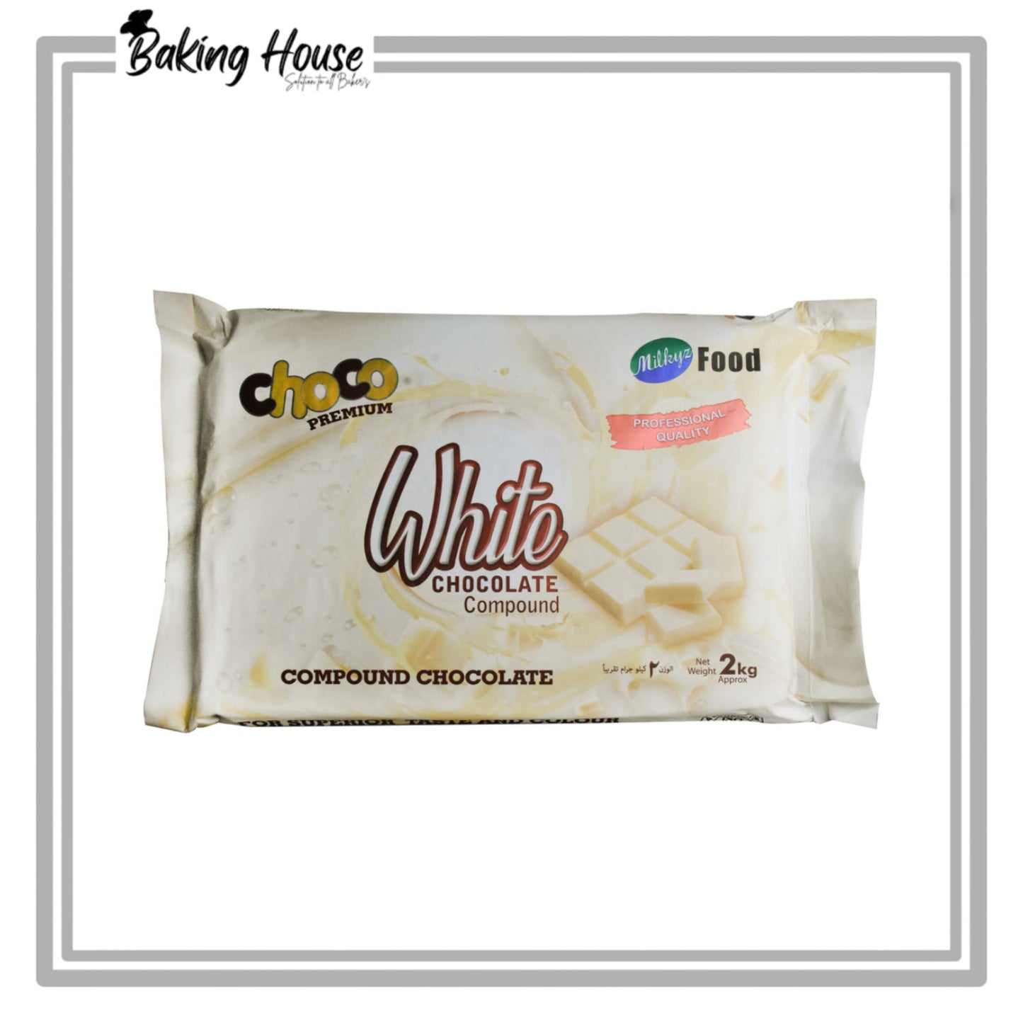 Milkyz Food Choco Premium White Compound Chocolate 2kg
