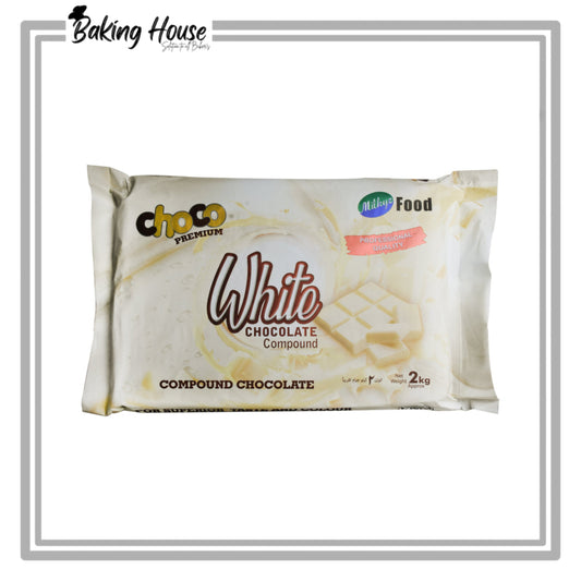 Milkyz Food Choco Premium White Compound Chocolate 2kg
