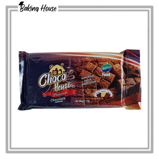 Milkyz Food Choco House Compound Dark Chocolate 1kg ( Loose Packing)