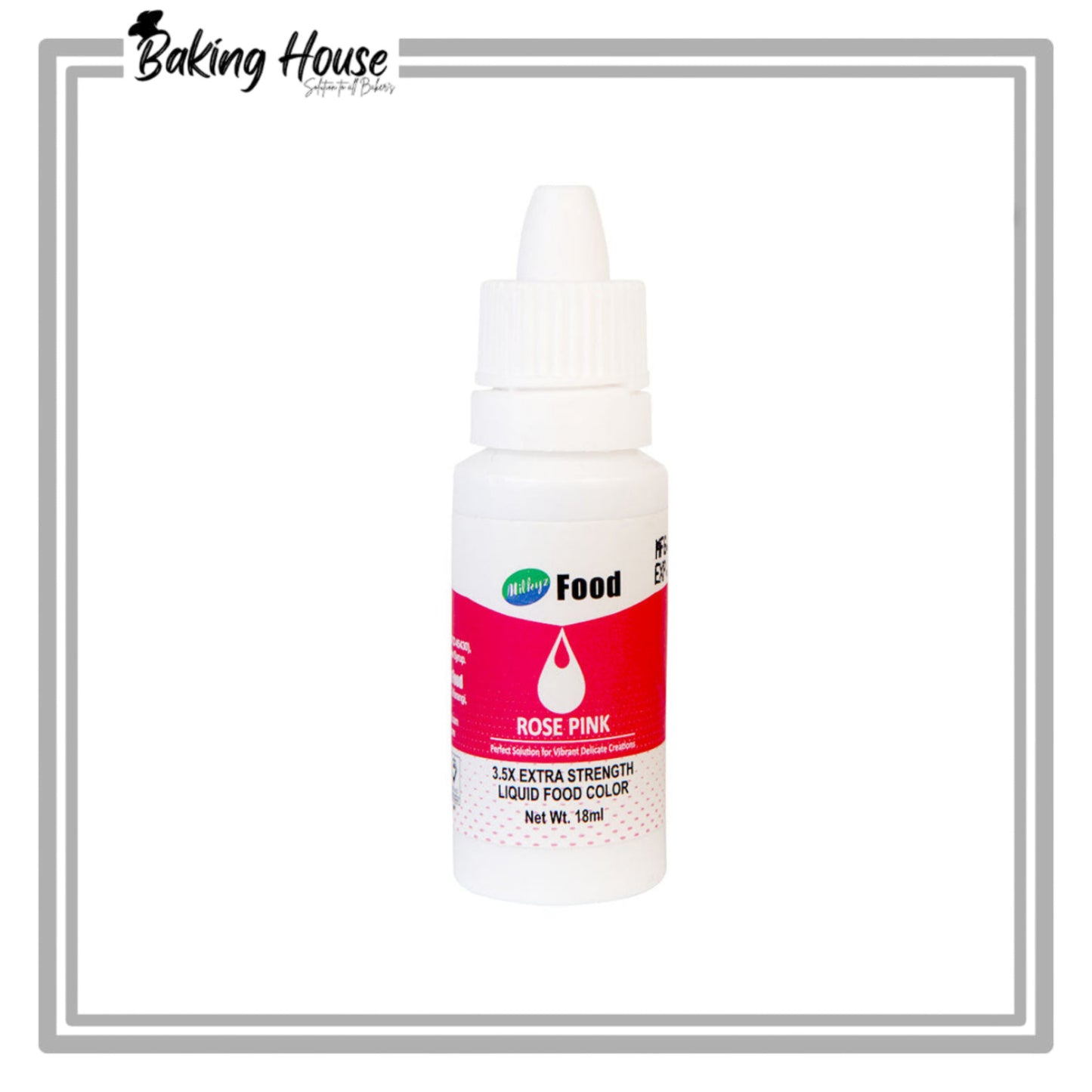 Milky Food Rose Pink Food Color 18ml
