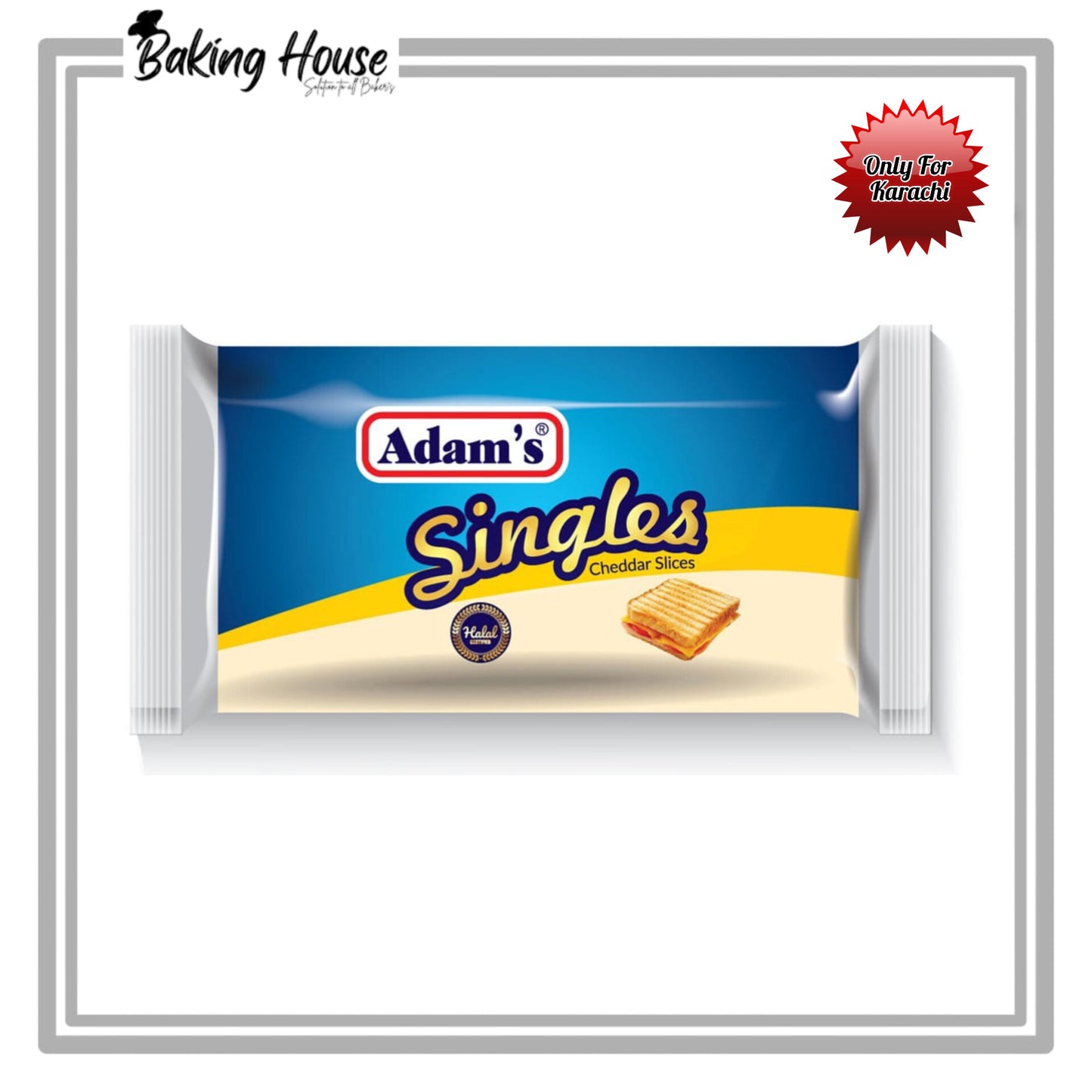 Adam's Cheddar Slice Cheese 500g Pack (Only For Karachi)