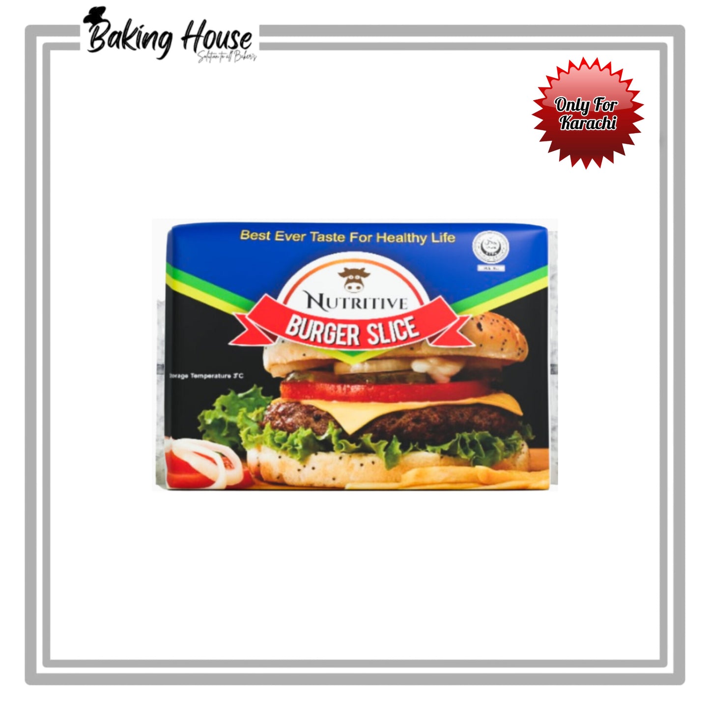 Nutritive Burger Slice Cheese 1kg Pack (Only For Karachi)
