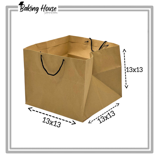 13x13x13 Inch Brown Cake Bags