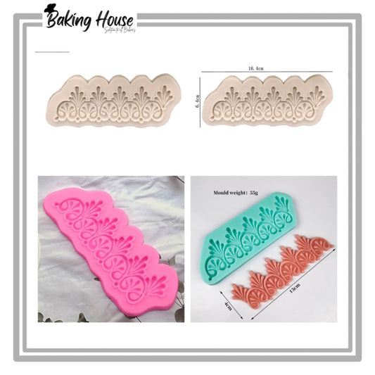 Boarder Lace Silicon Fondant Mould For Cake Decorating