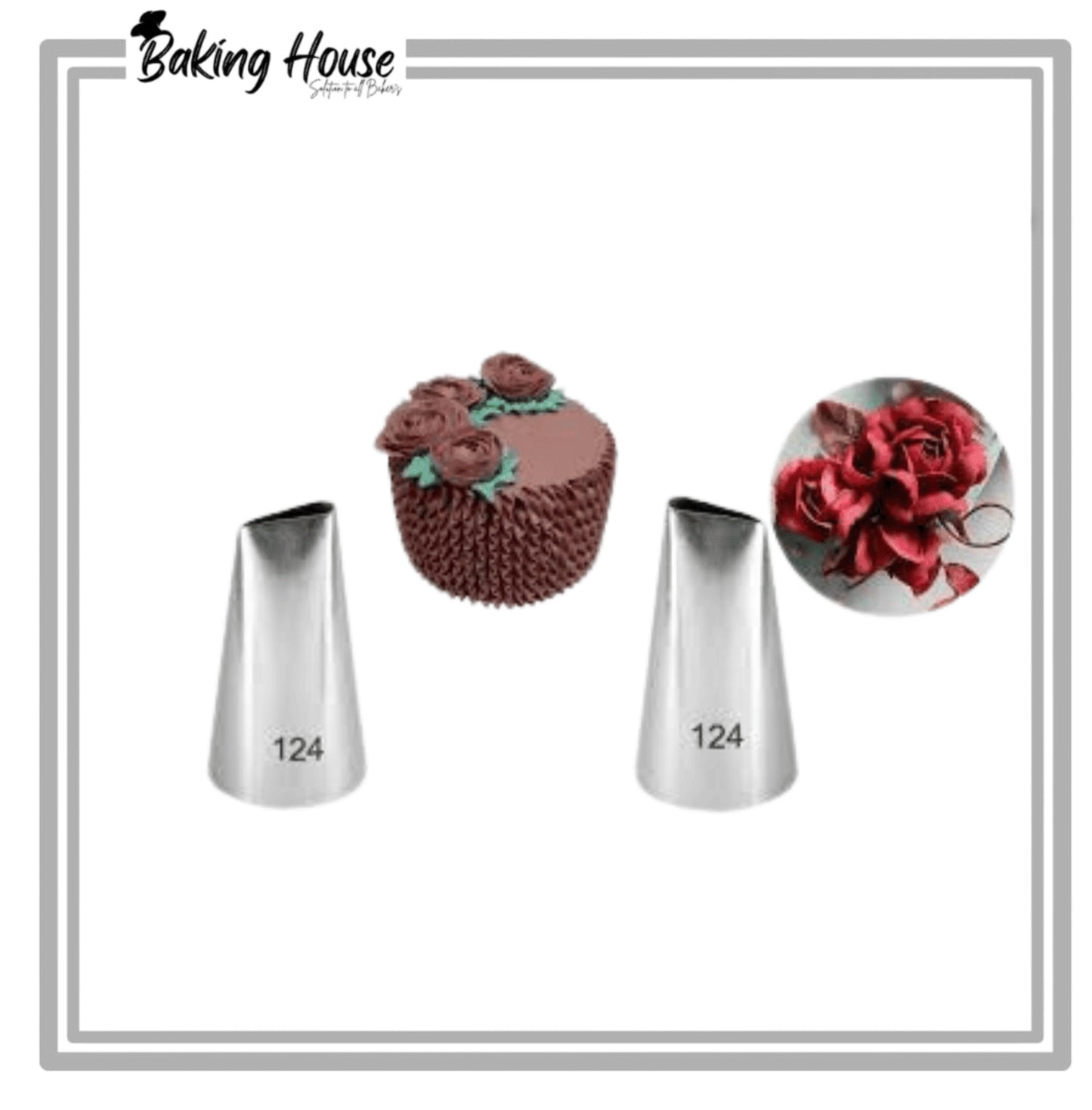 Rose Petal Stainless Steel Cake Decorating Nozzle