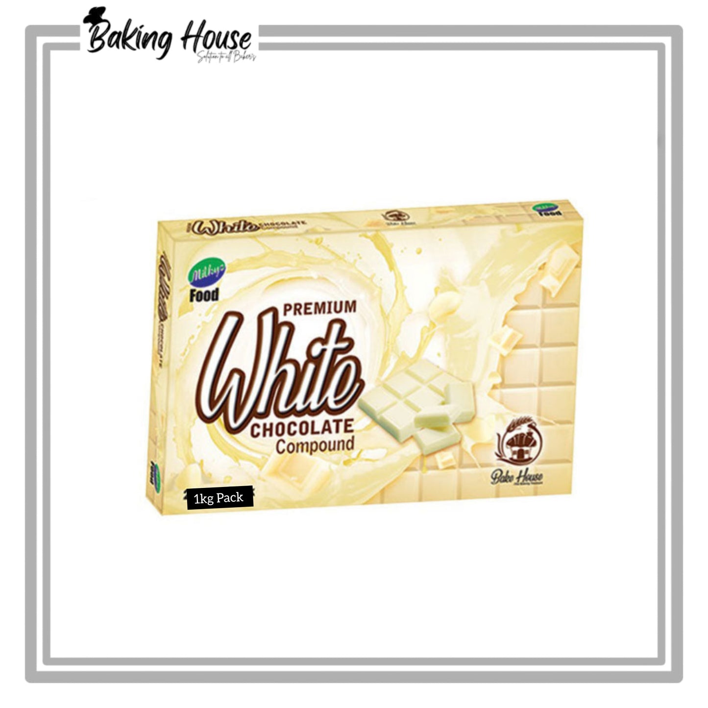 Milkyz Food White Compound Chocolate 1kg (Box Packing)