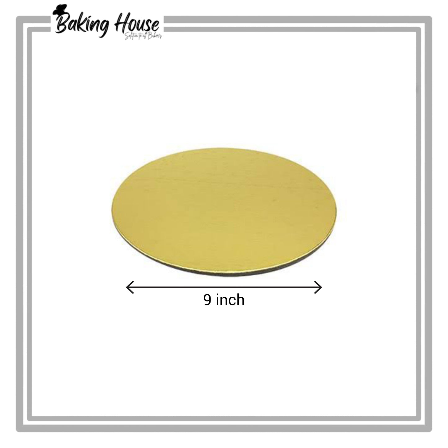9 Inch Round Golden Cake Base