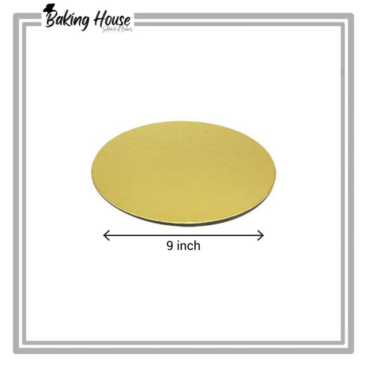 9 Inch Round Golden Cake Base