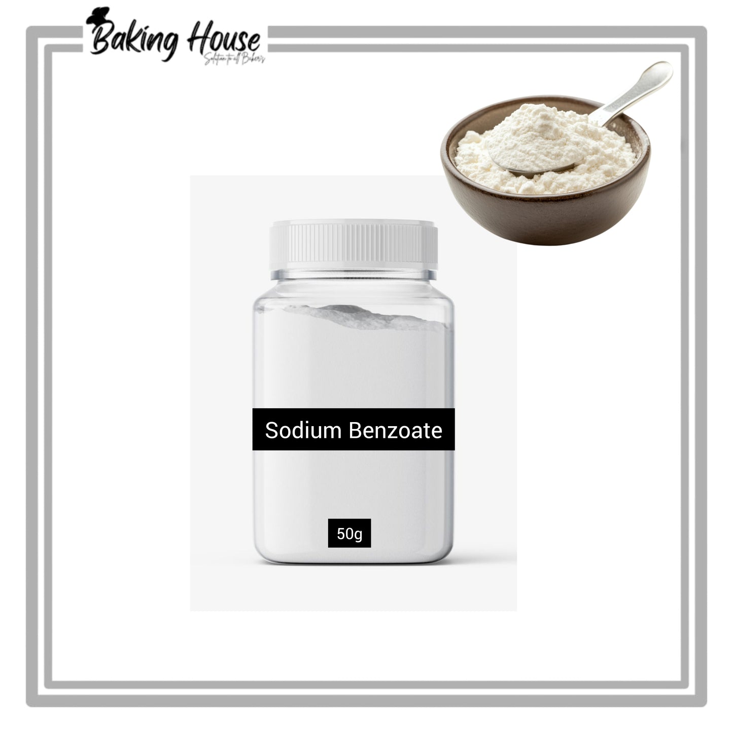 Sodium Benzoate Powder Ingredients 50g