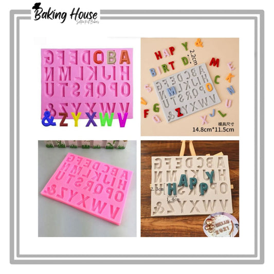 Capital Alphabet Silicon Fondant & Candy Mould