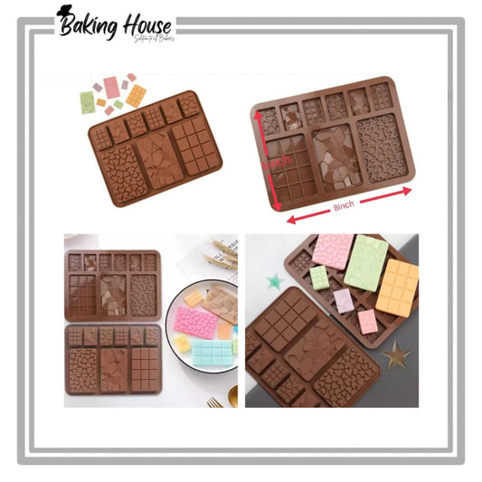 9 Cavity Heart Silicon Chocolate Mould