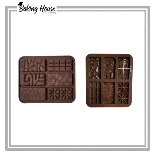 6 Cavity Love Silicon Chocolate & Candy Mould
