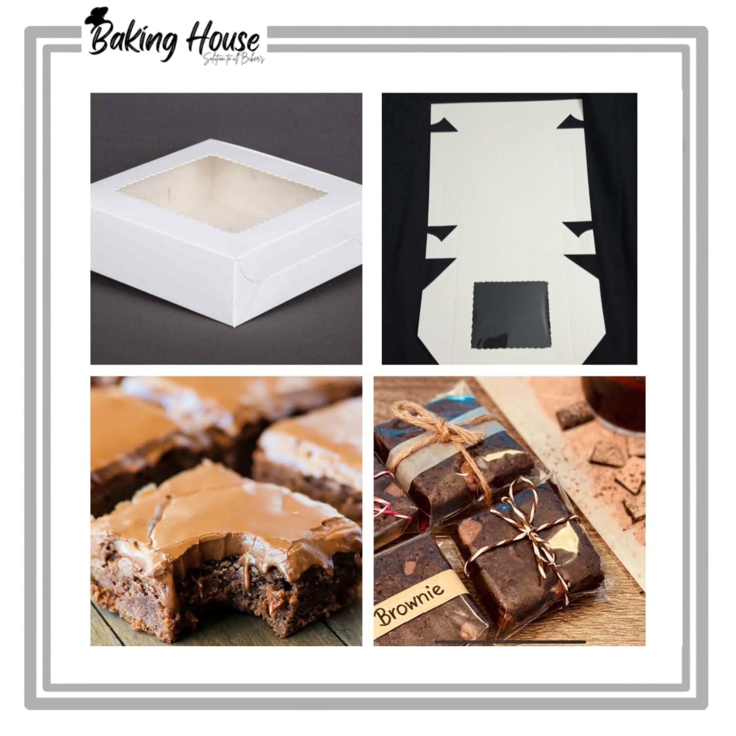 4 Browine White Window Box