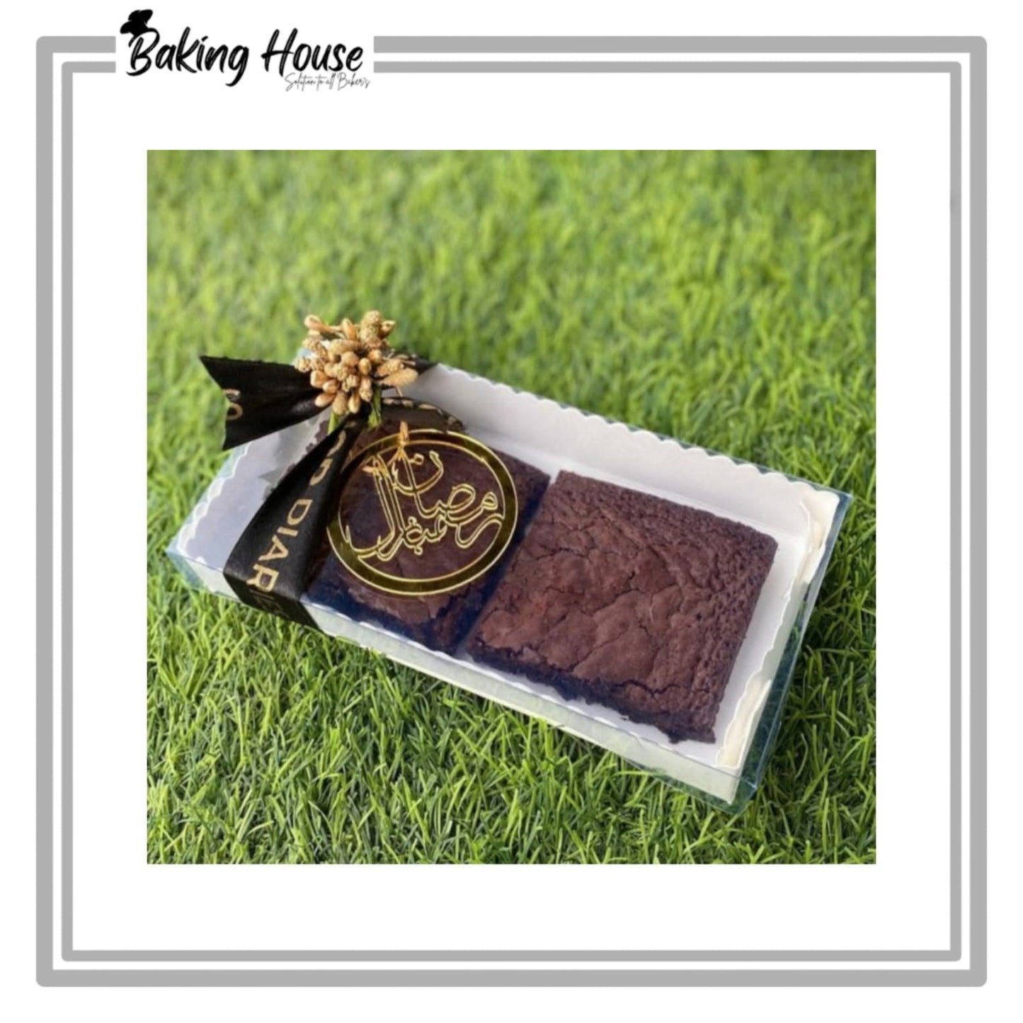 2 Browine Transparent Lid Box