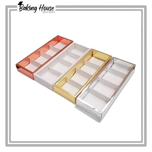 4 Cavity Brownie Transparent Lid Box