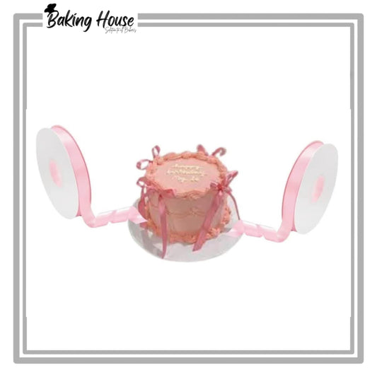1 Inch L-Pink Ribbon 20yard For Cake Decorationg