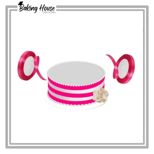 1 Inch Pink Ribbon 20yard For Cake Decorationg