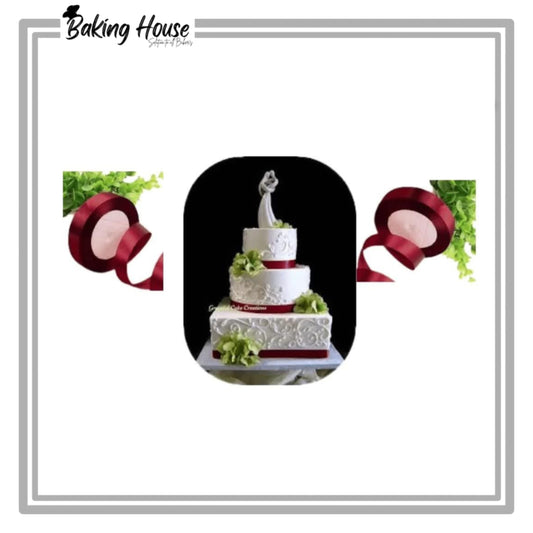 1 Inch Mahroon Ribbon 20yard For Cake Decorationg