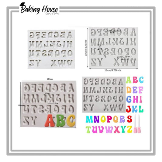 Capital Alphabet Silicon Fondant Mould