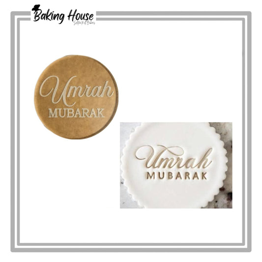Umrah Mubarak Embosser Stamps For Cake Decorationg