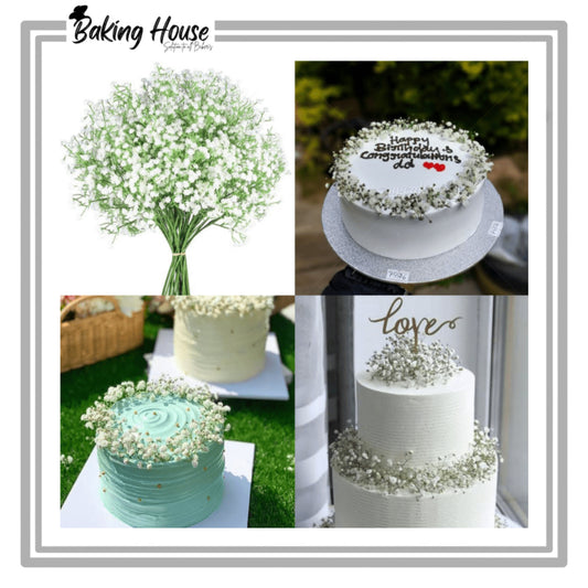 Artificial Baby Breath Flowers For Cake Decorations