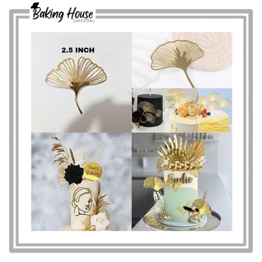 Palm Leaf Acrylic Cake Topper Tag