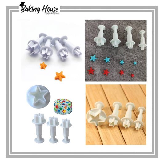 4pcs Star Planjer And Cookie Cutter