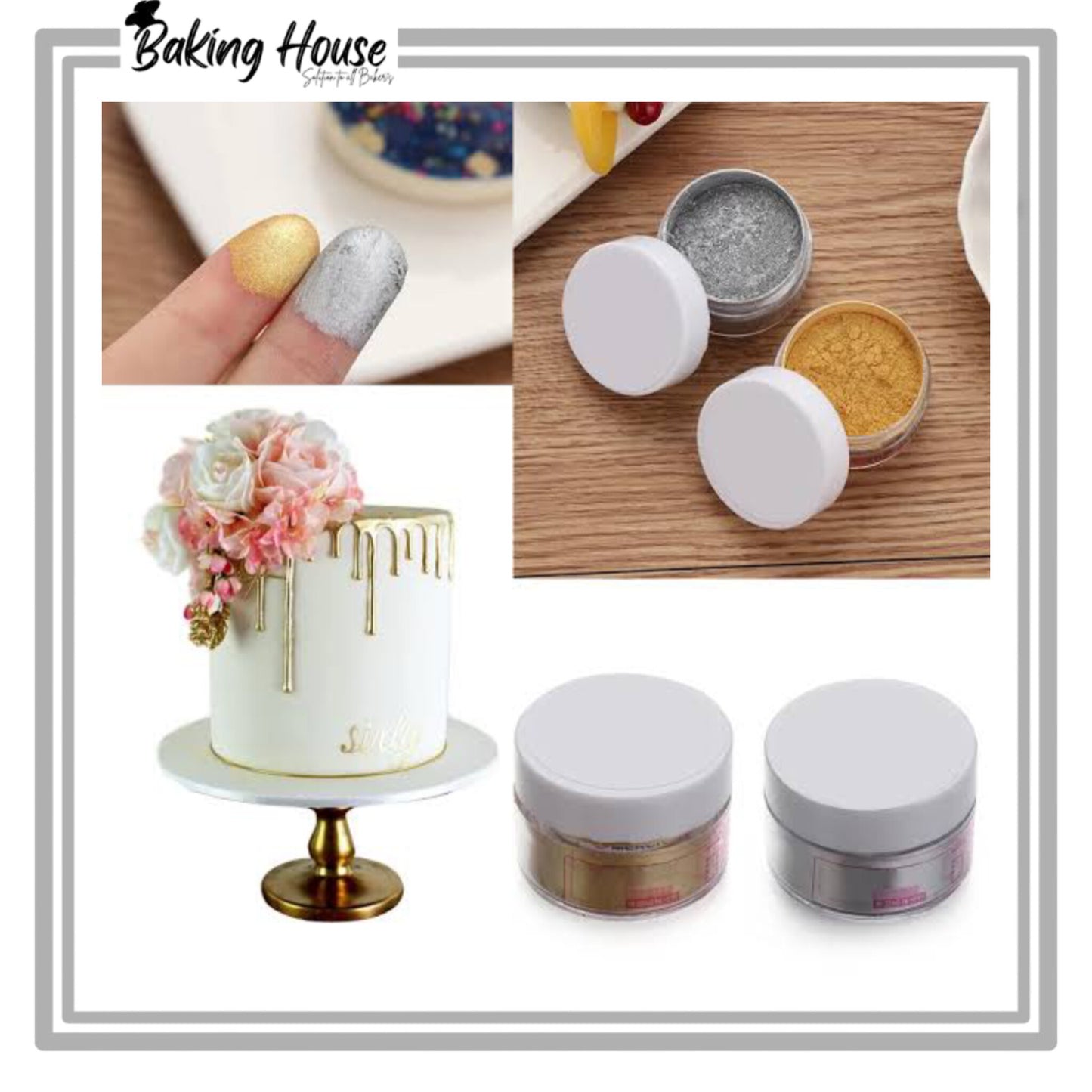 10g Edible Golden Dust For Cake Decorationg