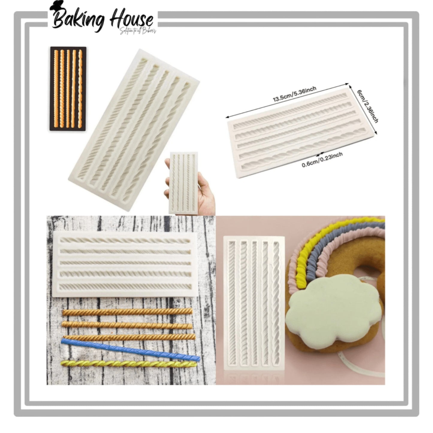 Small Boader Lace Silicon For Cake Decorating