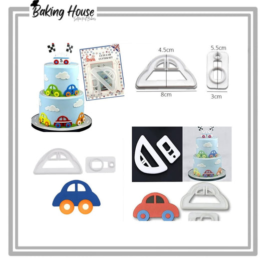 2pcs Plastic Car Cutter For CaKe Decorating
