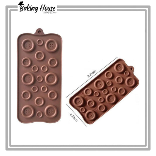 Button Silicon Chocolate & Candy Mould