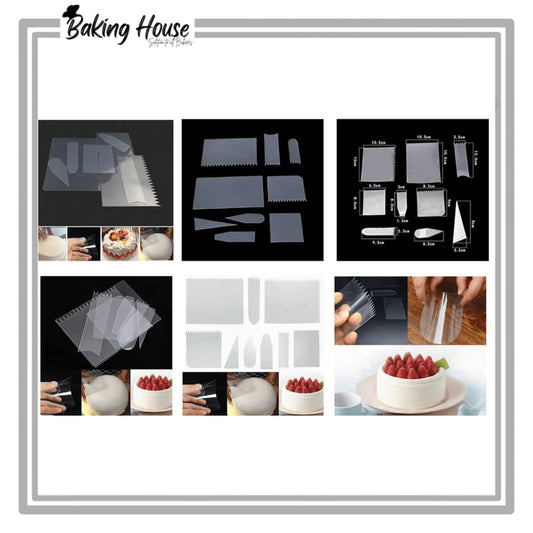 9pcs Flexible Icing Comb For Cake Decorating